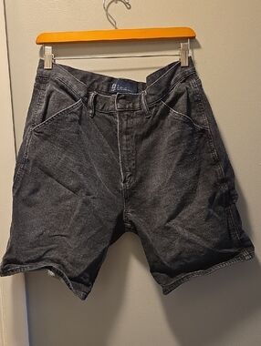 GAP Men's Washed Black Cargo Shorts